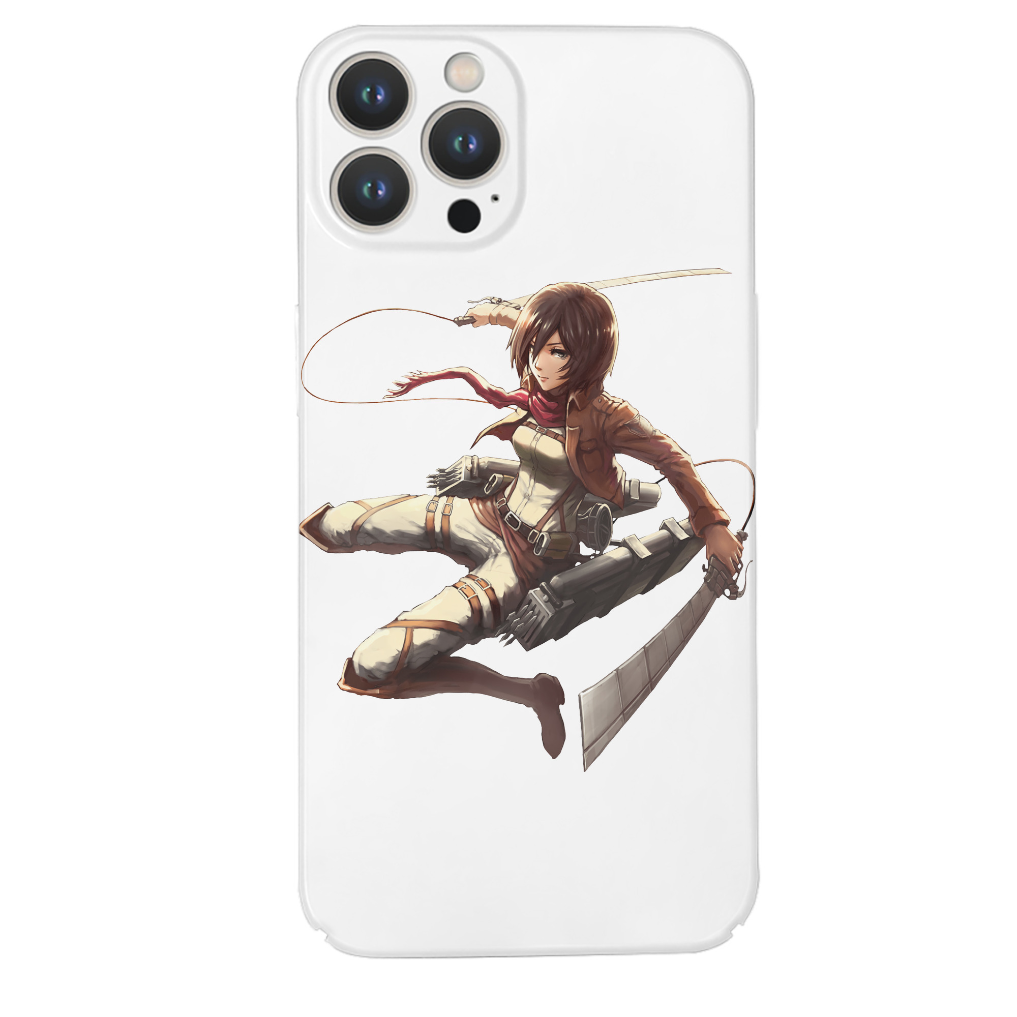 （画像用） 進撃の巨人 ミカサ·アッカーマン Attack on Titan Mikasa Ackerman 【iPhone 14シリーズ対応】ハードケース